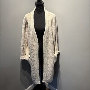 Women's Plush Soft Cozy Robe Pastel Cheetah  SzS‎